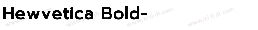 Hewvetica Bold字体转换